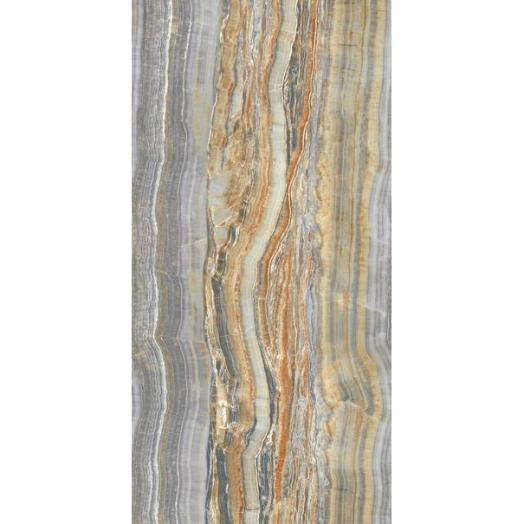 Широкоформатный керамогранит Ariostea UO6L300557 - большеформатная плитка из керамогранита 300*150 grey onyx vein cut L shiny 6mm