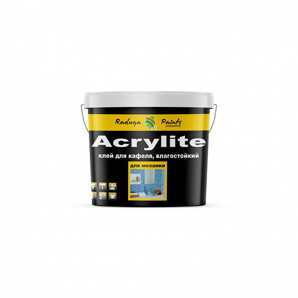 Краска БСФ Радуга Клей "Acrylite" для кафеля влагостойкий акриловый 1,5 кг