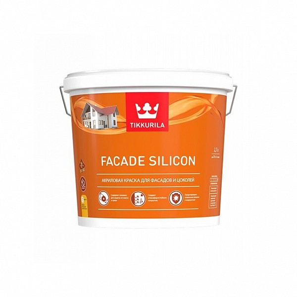 Краска Тиккурила Краска фасадная Facade Silicon С гл/мат 2,7л