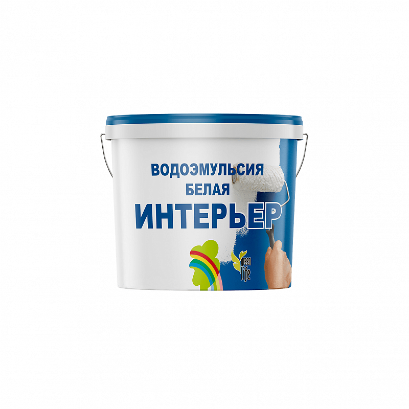 Краска "Интерьер" водно-дисперсионная белая 1,3 кг