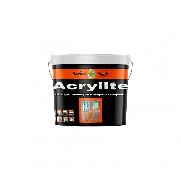 Краска БСФ Радуга Клей "Acrylite" для линолеума и ковровых покрытий акриловый 3,5 кг