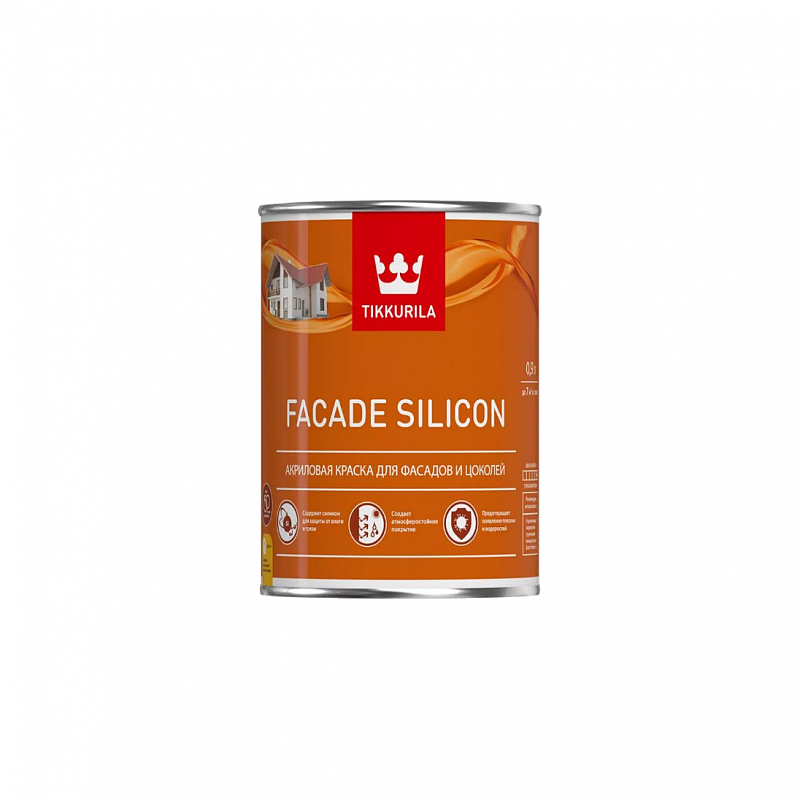 Краска фасадная Facade Silicon С гл/мат 0,9л