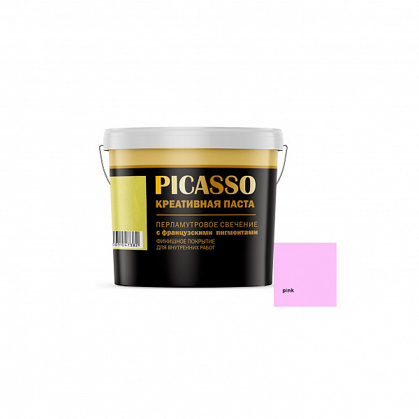 Краска БСФ Радуга Паста креативная "Picasso" Pink 0,3 кг