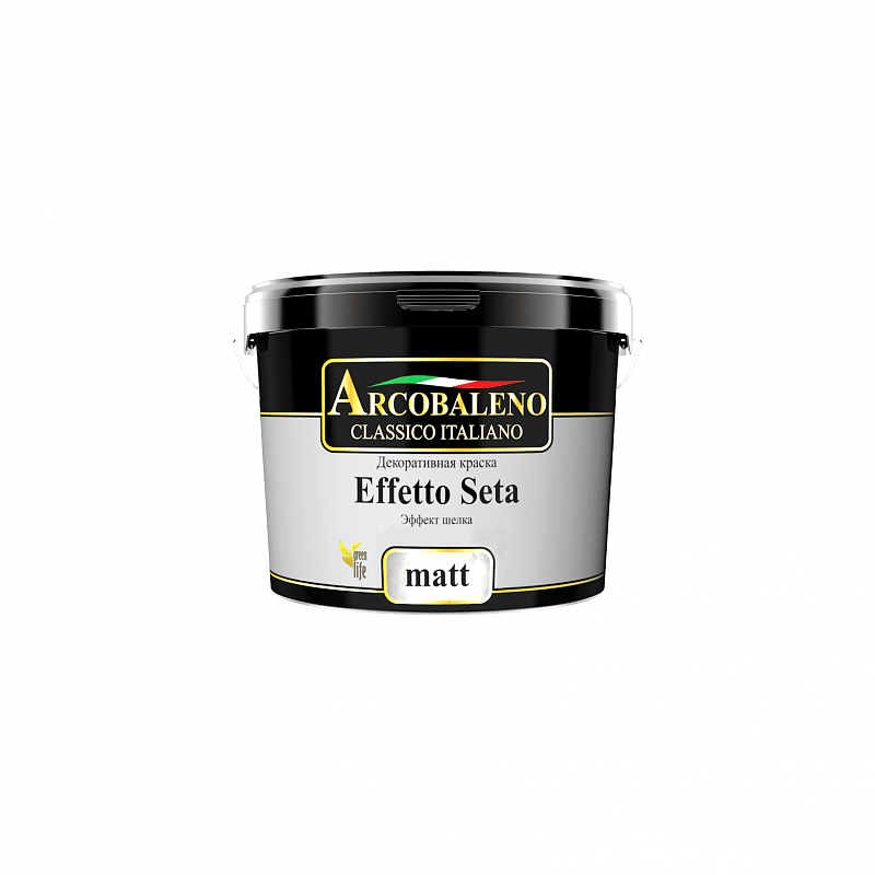 Краска декоративная "Arcobaleno Effetto Seta Matt" база: матовый шелк 5 кг